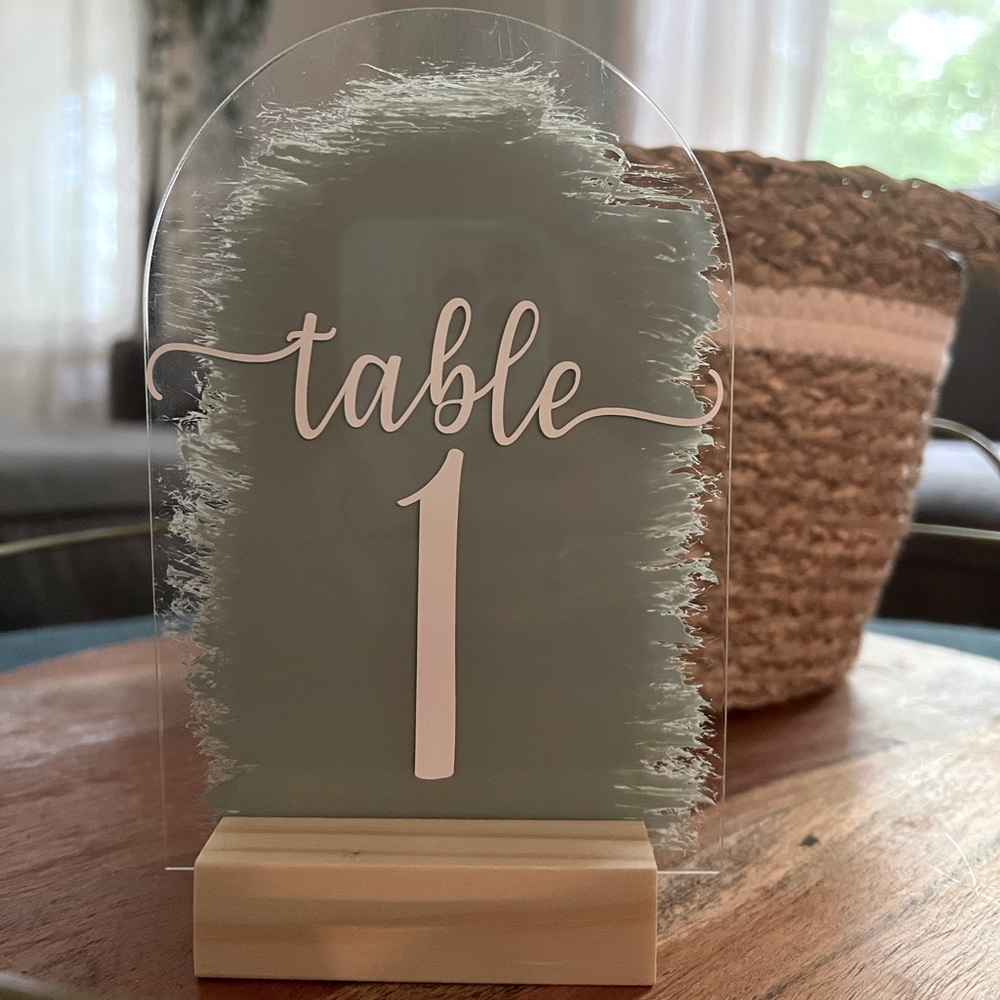 Wedding Table Numbers
